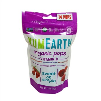 Yum Earth Organic Vitamin C Lollipops 14pk