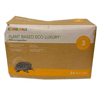 Ecoriginals Nappies/Diapers Size 3 Crawler 24 pce  (7-12kg)