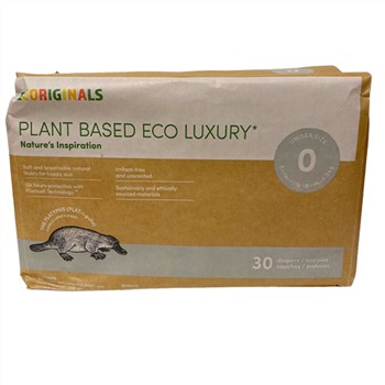 Ecoriginals Nappies/Diapers Size 0 Newborn 30 pce (birth - 4.5kg)