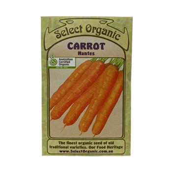Carrot Nantes Select Organic Seeds