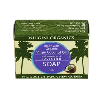 Niugini Organics Virgin Coconut Oil Soap Lavender 100g