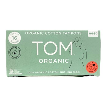 TOM Organic Regular Non Applicator Tampons 16pk