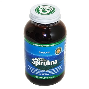 Green Nutritionals Mountain Organic Spirulina 200 tablets