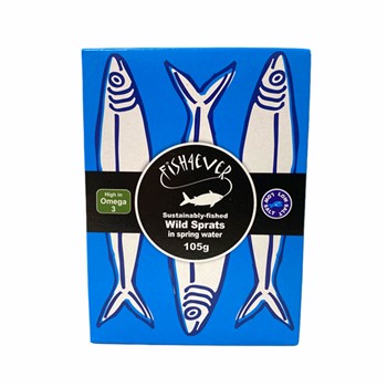 Fish 4 Ever Wild Sprats in Springwater 105g