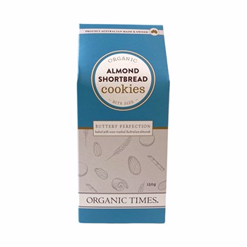 Organic Times Almond Shortbread Cookies 150g