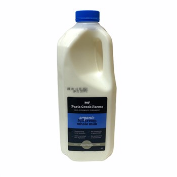 Paris Creek Full Cream Whole Milk 2lt