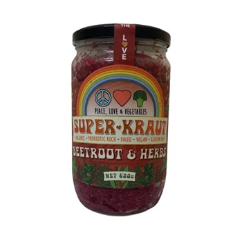 Peace, Love & Vegetables Sauerkraut Beetroot and Herbs 650g