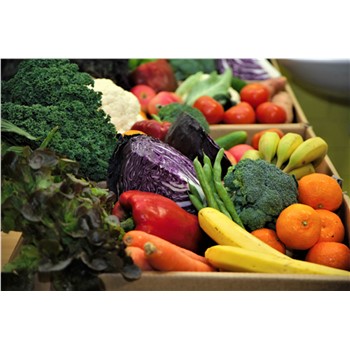 A BOX with the Lot ORGANIC Fruit & Veg
