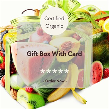 A ORGANIC GIFTBOX with card $54
