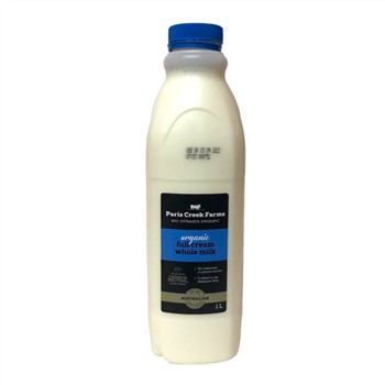 Paris Creek Full Cream Whole Milk 1lt