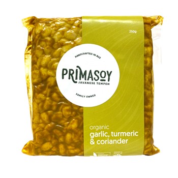 Primasoy Javanese Tempeh Garlic, Turmeric & Coriander 250g