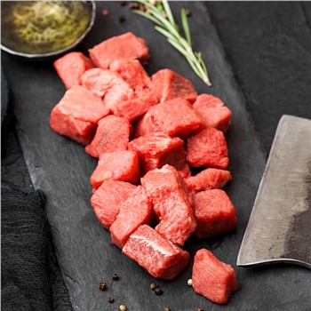 Organic Diced Beef Steak (approx) 500g