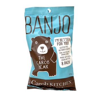 The Carob Kitchen Banjo Bear 8 Pack 120g