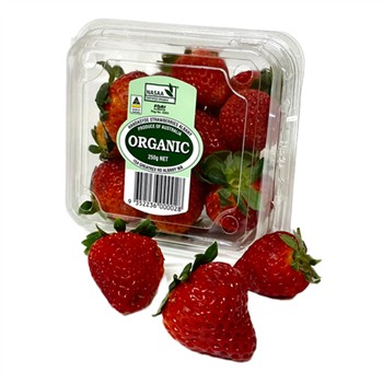 Organic Strawberries Punnet 250g