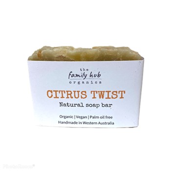The Family Hub Organics Soap Citrus Twist 110g