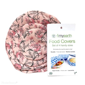 Food Covers 4 My Earth Peonies Set of 4 Sizes