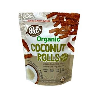 Pat's Coconut Rolls Ginger & Cinnamon 140g