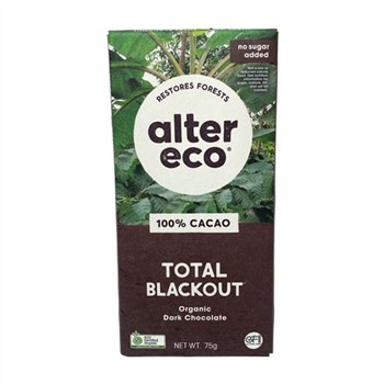 Alter Eco Total Blackout 100% Chocolate 75g