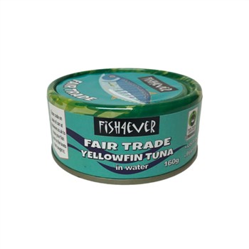 Fish 4 Ever Fair Trade Yellowfin Tuna in Water 160g