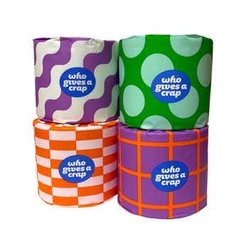 Who Gives a Crap Recycled Toilet Paper (4 Rolls)