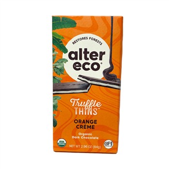 Alter Eco Truffle Thins Orange Creme 84g