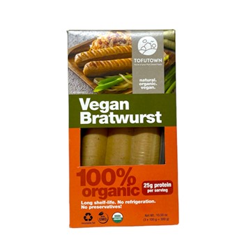 Tofutown Vegan Bratwurst Sausages 3 pack 300g
