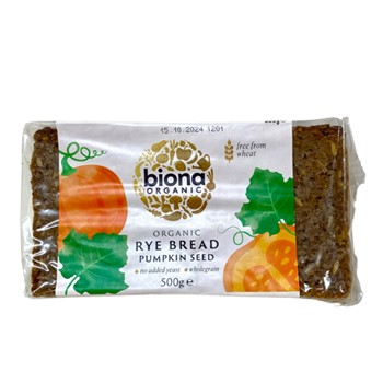 Biona Rye Bread with Pumpkin Seeds 500g