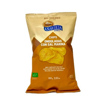 Anavieja Potato Chips Wavy Cut with Sea Salt 100g