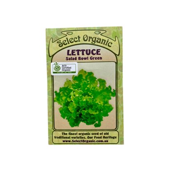 Lettuce Salad Bowl Green Select Organic Seeds