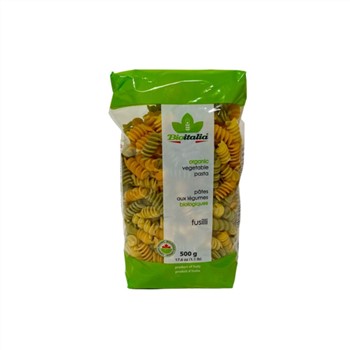 Bioitalia Tomato & Spinach Fusilli Pasta 500g