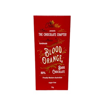 Crunchbox 80% Vegan Dark Chocolate Sugar Free Blood Orange 75g