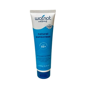 Wotnot Natural Sunscreen Matte Finish SPF 50 125g