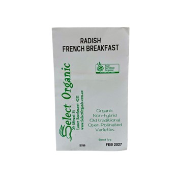 Radish French Breakfast Select Organic Seeds