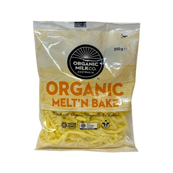 The Organic Milk Company Melt & Bake Shredded Cheese 250g