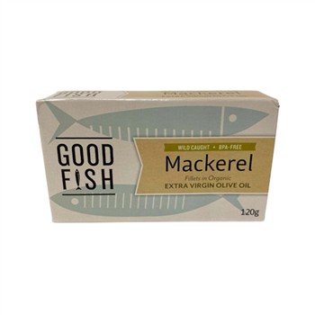 Good Fish Mackerel Fillets in Olive Oil 120g