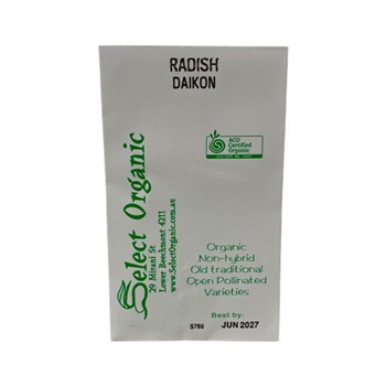 Radish Daikon Select Organic Seeds