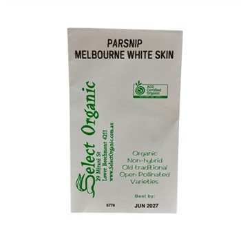 Parsnip Melbourne White Skin Select Organic Seeds