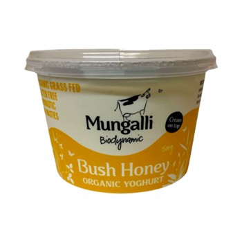 Mungalli Natural Yoghurt Bush Honey 500g